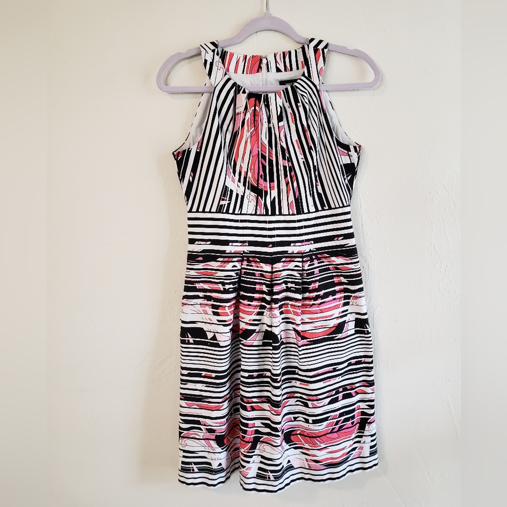 Nine West fit and flare knee length dress, sz 4